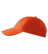 6P čiapka unisex oranžová nastaviteľná