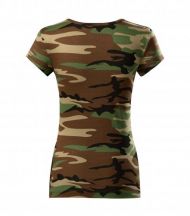 Camo Pure tričko dámske camouflage brown
