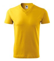V-neck 102 tričko unisex žlté