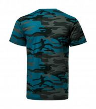 Camouflage tričko pánske camouflage petrol