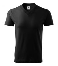 V-neck 102 tričko unisex čierne