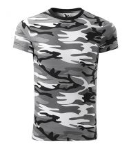 Camouflage tričko pánske camouflage gray