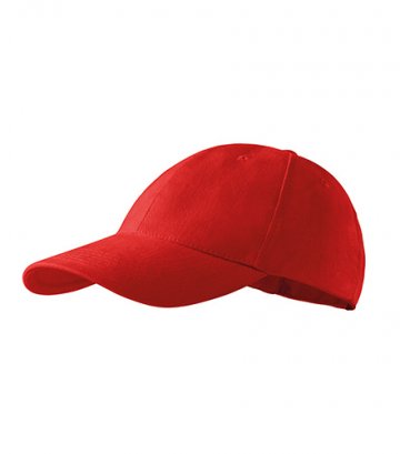 6P čiapka unisex červená nastaviteľná