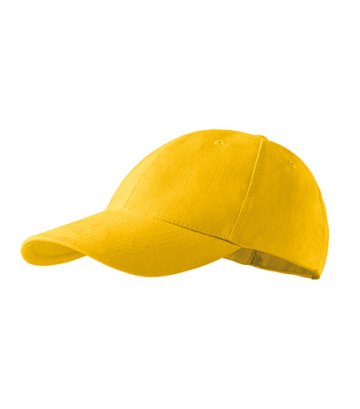 6P čiapka unisex žltá nastaviteľná
