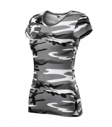 Camo Pure tričko dámske camouflage gray