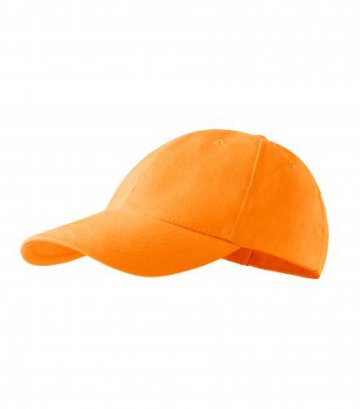 6P čiapka unisex mandarínková oranžová nastaviteľná